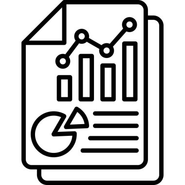 business graph vektör simgesi modern illüstrasyon