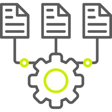 veri analizi renk çizgisi vektör simgesi düzenlenebilir