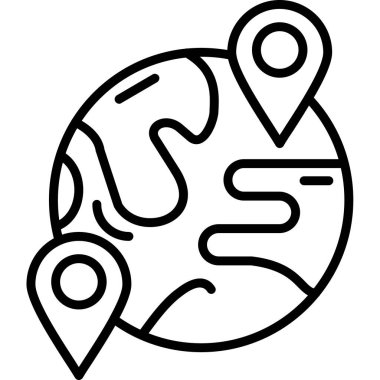 konum haritası pin simgesi, özet biçimi