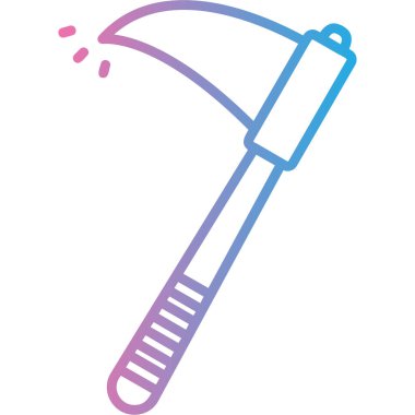 kürek simgesi vektör illüstrasyonu