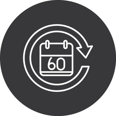 vektör Takvimi Simgesi illüstrasyonu