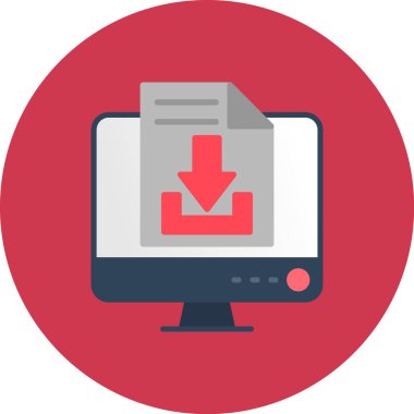 İndir. Web simgesi basit illüstrasyon