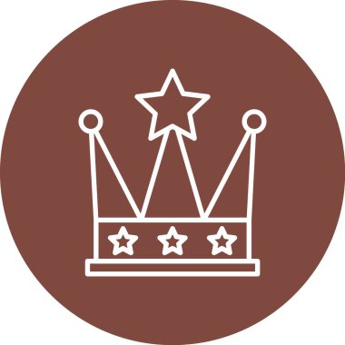 taç simgesi vektör illüstrasyonu