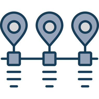 ağ bağlantısı simgesi ile doldurulmuş dış hat biçimi