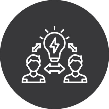 İş ve finans simgesinin vektör illüstrasyonu