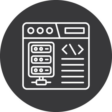 veri analizi. Web simgesi vektör illüstrasyonu