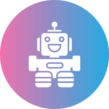 Robot simgesinin vektör illüstrasyonu