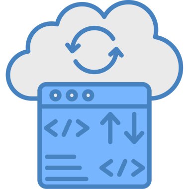 Web tasarım geliştirme vektörü simgesi