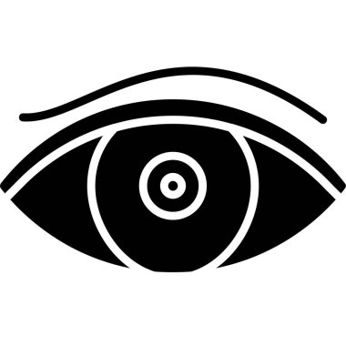 Göz simgesi, vektör illüstrasyonu