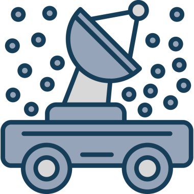 uydu anten simgesi. vektör illüstrasyonu