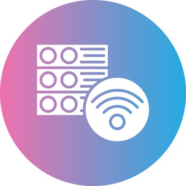 Wi-Fi simgesinin vektör illüstrasyonu