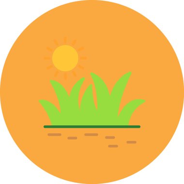 Çimen, Her Kullanım İçin Basit Vektör Simgesi