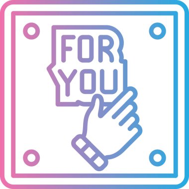 Parmaklı bir kalbin vektör çizimi