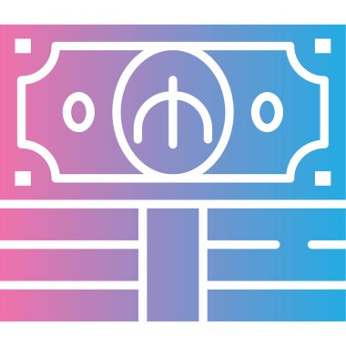 Bir robot simgesinin vektör illüstrasyonu