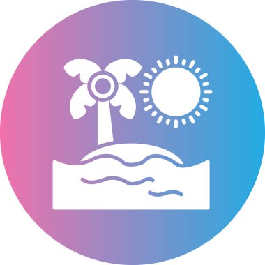 Güneş simgesinin vektör illüstrasyonu