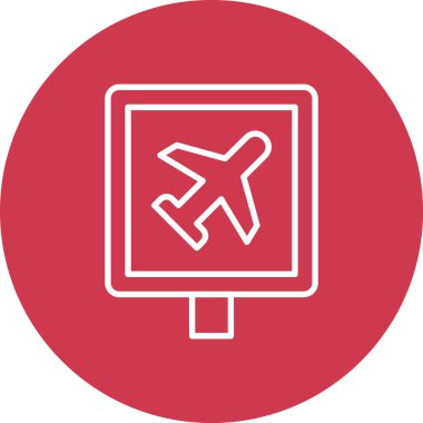 Seyahat simgesinin vektör illüstrasyonu