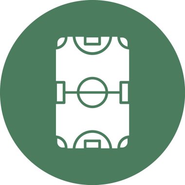 futbol hedef simgesi vektör illüstrasyonu