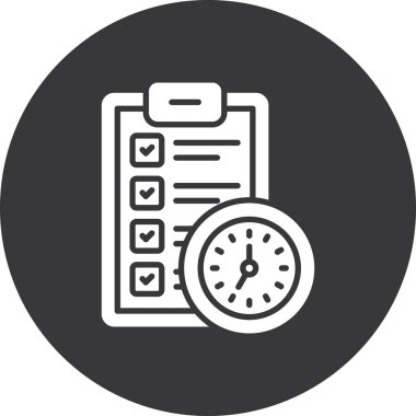 kontrol listesi simgesi. Web için kontrol listesi vektör simgesinin basit illüstrasyonu