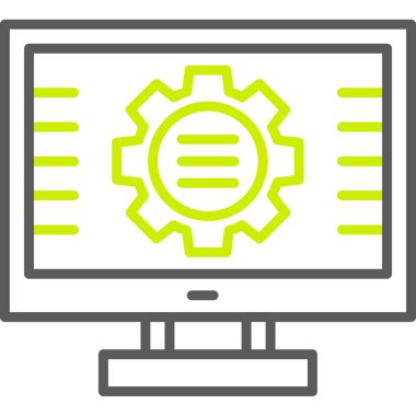 vektör ayarı simgesi, illüstrasyon