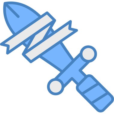 Roket. Web simgesi basit illüstrasyon