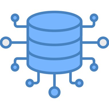 Sunucu. Web simgesi basit illüstrasyon