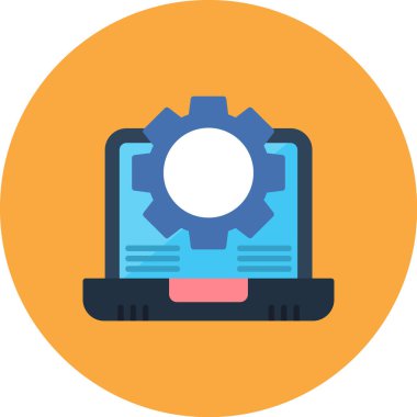 Ayarı simgesi. Vektör çizim