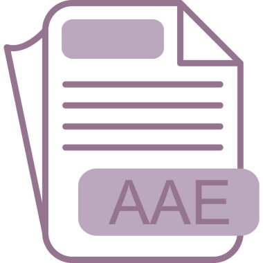 dosya biçimi simgesi, vektör illüstrasyonu