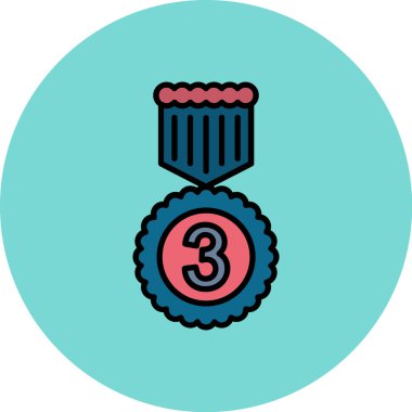 Madalya. Web simgesi basit tasarım