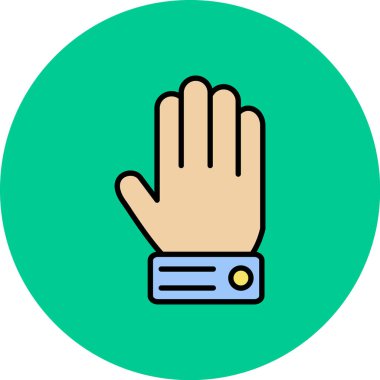 El simgesinin vektör illüstrasyonu