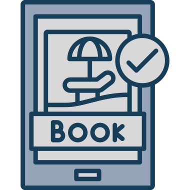 Takvimli bir kitap, vektör simgesi tasarımı