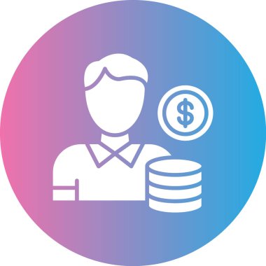 iş ve finans ikonu vektör illüstrasyonu