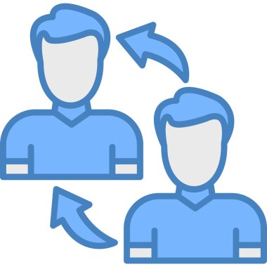 Müşteri desteği ikon vektör illüstrasyonu