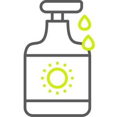 su şişesi simge vektör çizim