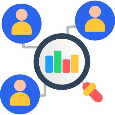 İş analizi vektör simgesi