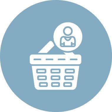 Alışveriş. Web simgesi basit illüstrasyon