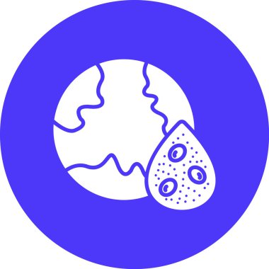 Mavi ve sarı arkaplan ikonunun vektör çizimi