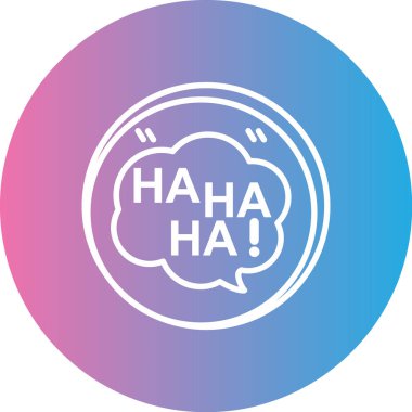 Soyut grupta izole edilmiş mutlu simge