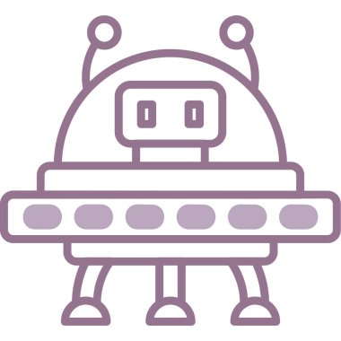 robot ikon vektör illüstrasyonu