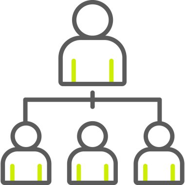 Ağ bağlantısı düz simgesi