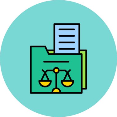 adalet vektörü simgesi modern illüstrasyon