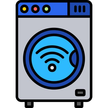 Kablosuz. Web simgesi basit illüstrasyon