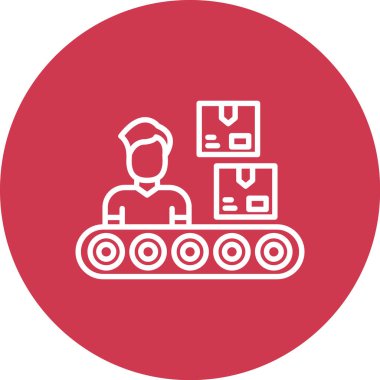 Bir insan simgesinin vektör illüstrasyonu