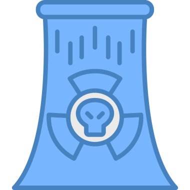 Mavi bir simgenin vektör illüstrasyonu