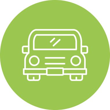 araba simgesi, vektör illüstrasyonu