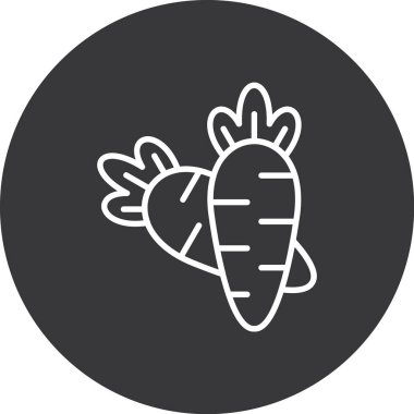 Gıda simgesinin vektör illüstrasyonu