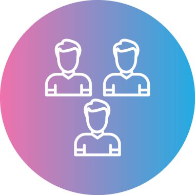 İş insanları simgesinin vektör illüstrasyonu