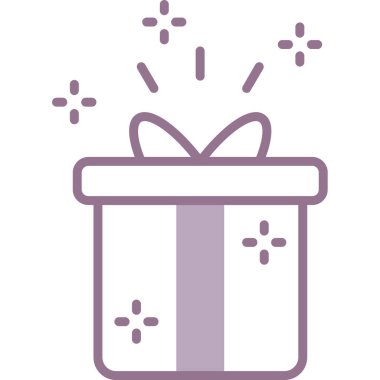 Noel hediye kutsal kişilerin resmi, vektör çizim