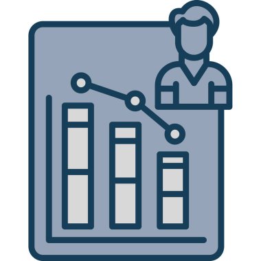 Analiz. Web simgesi basit illüstrasyon