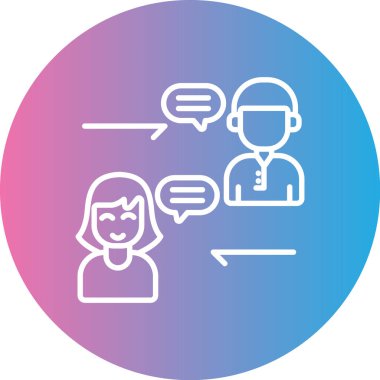 Müşteri servisi. Basit resimleme