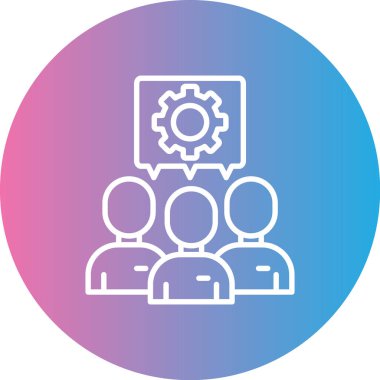 İnsan simgesinin vektör illüstrasyonu